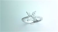Ringe Sommer Dame Marquise in Weißgold Diamante 0.76 Ct JBG387 A - JBG387 A